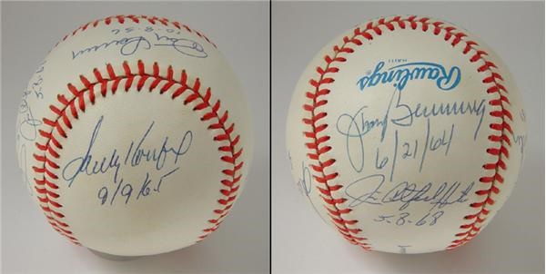 Autographed Baseballs - Perfect Game Pitchers Signed Baseball