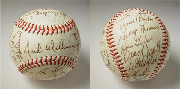 Autographed Baseballs - 1967 Boston Red Sox Team Signed Baseball