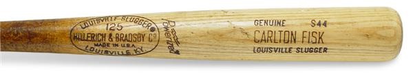 - 1977-79 Carlton Fisk Game Used Bat (34")