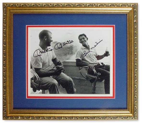 NY Yankees, Giants & Mets - Mickey Mantle & Billy Martin Signed Photo (8"x10")