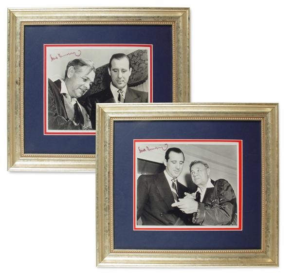 - Hank Greenberg Signed Photos with Babe Ruth (2)
