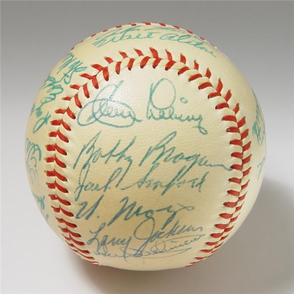 1957 N.L. All-Star Team Signed Baseball