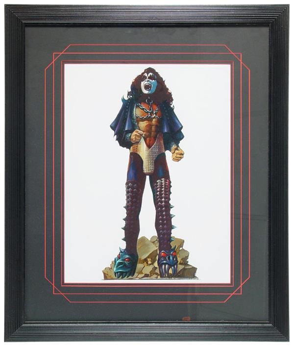 - 1977 Original Kiss Gene Simmons Love Gun Painting
