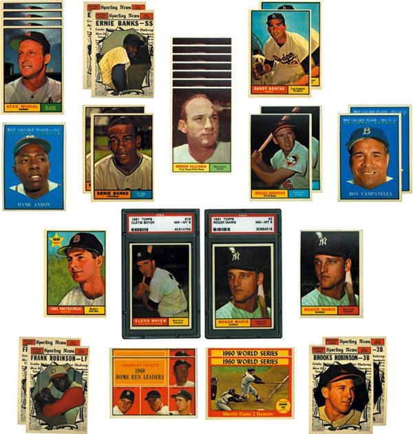 - 1961 Topps Baseball Collection from Vending (832)