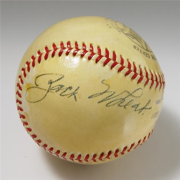 Dodgers - Zack Wheat & Dazzy Vance Signed Baseball