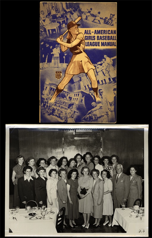Ernie Davis - All American Girls Baseball Player’s Manual & Photo