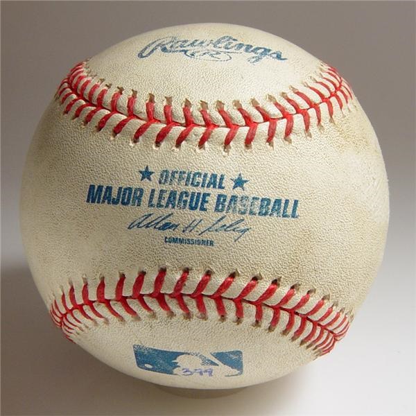 Game Used Baseballs - Jeff Bagwell's 399th Home Run Baseball