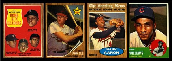 - 1962 & 1963 Topps Baseball Near Complete Sets