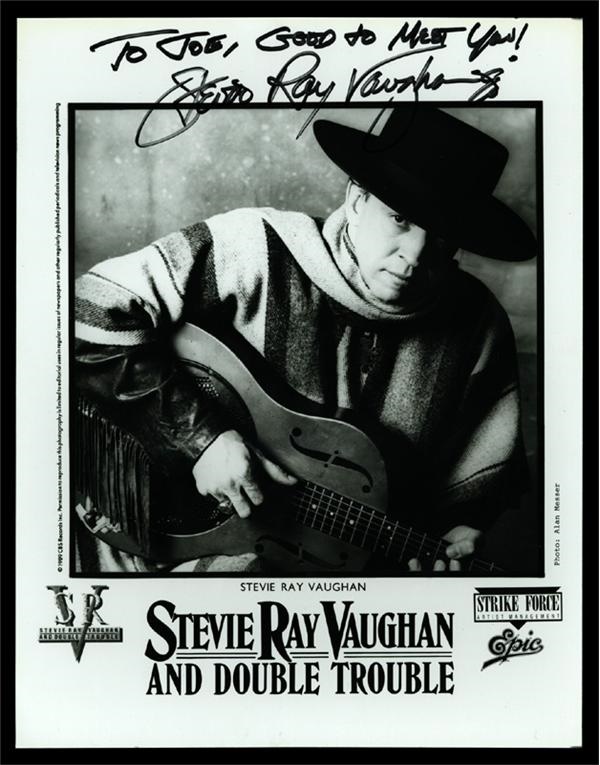 - Stevie Ray Vaughan Signed Photo