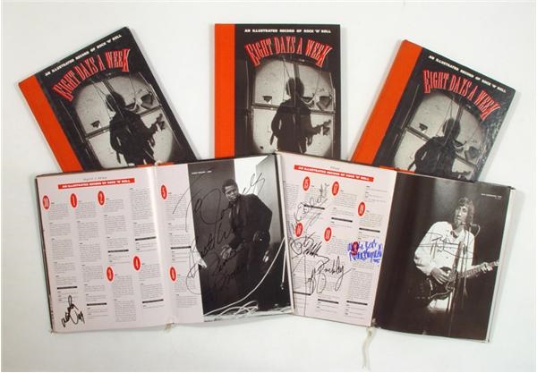 - Multi-Signed "Eight Days A Week" Rock Books