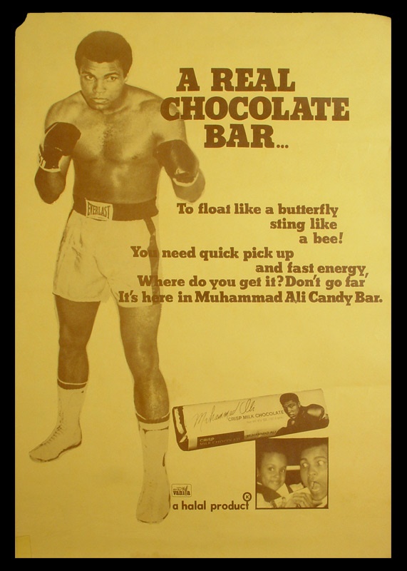 The Sportswriter's Collection - Muhammad Ali Candy Bar Display (14"x20")