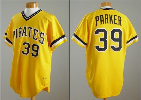 Clemente and Pittsburgh Pirates - 1980 Dave Parker Game Worn Jersey