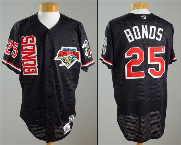 - 2001 Barry Bonds Game Worn Signed Big League Challenge Jersey