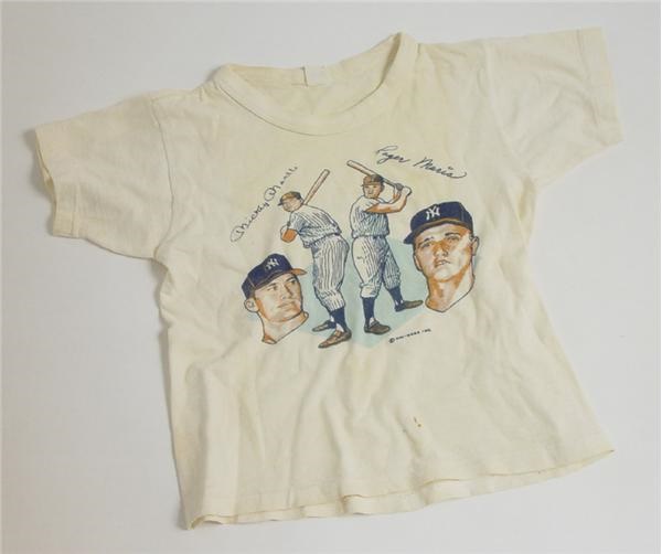 Mickey Mantle & Roger Maris Silk Screened T-Shirt