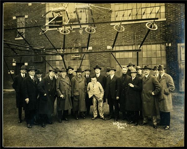 - 1921 “Birth of Radio” Photo with Einstein, Steinmetz and Sarnoff (with Sarnoff Letter of Provenance)