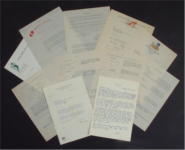 The Bert Bell Collection - Bert Bell NFL Letter Collection