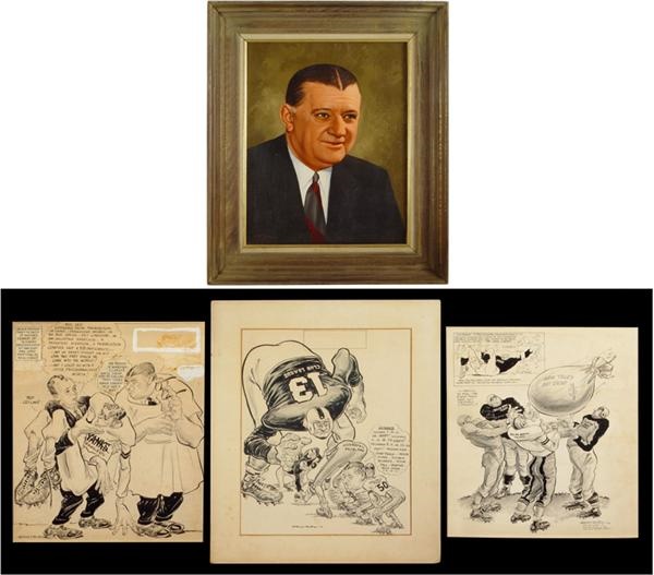 - Bert Bell Orginal Sports Art, Oversized Photographs and Presentation Pieces