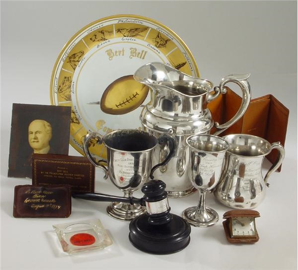 The Bert Bell Collection - Bert Bell Trophies and Presentation Items