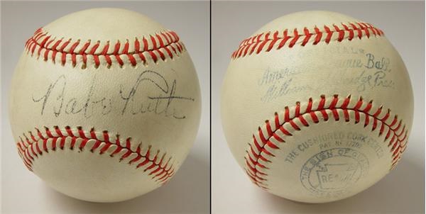 - Babe Ruth Single Signed Baseball