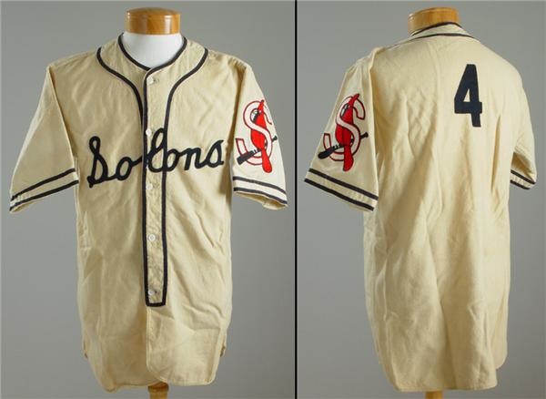 Baseball Jerseys - 1940's Sacramento Solons Game Worn Jersey