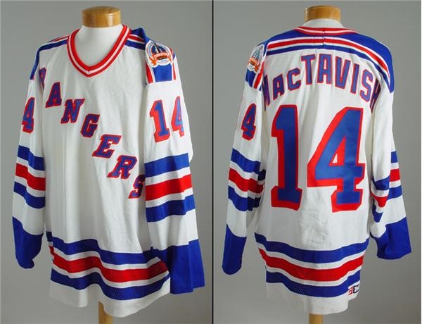 1994 Craig MacTavish New York Rangers Stanley Cup Finals Jersey