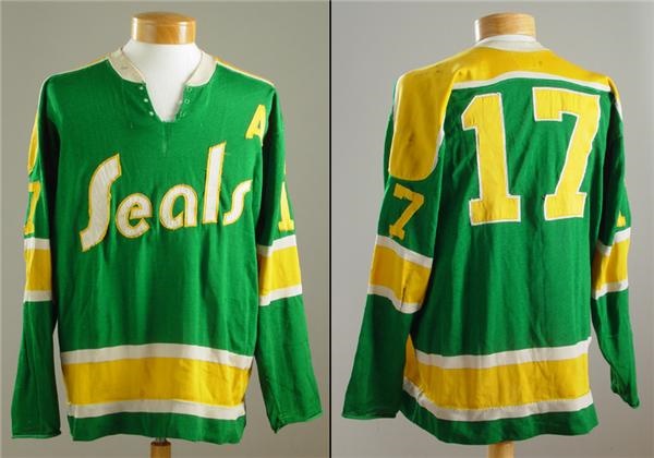 Hockey Sweaters - 1971-73 IHL Columbus Seals Game Worn Jersey