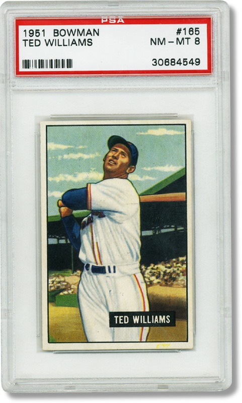 - 1951 Bowman Ted Williams PSA 8
