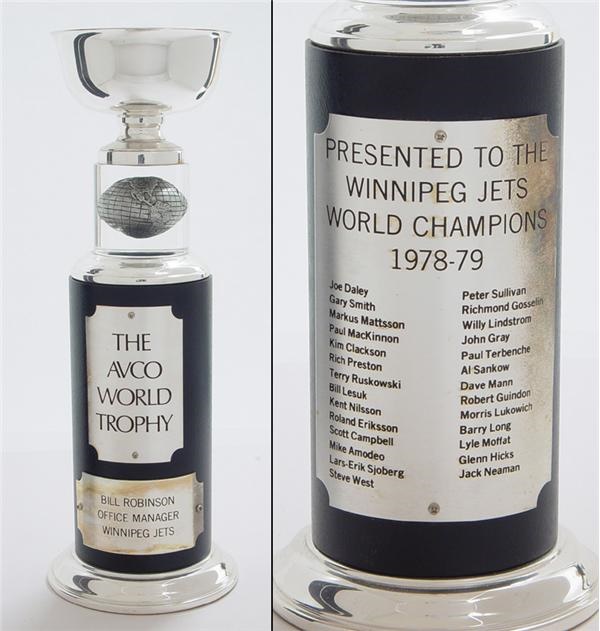 - 1978-79 Winnipeg Jets WHA Avco Cup Championship Trophy (13")