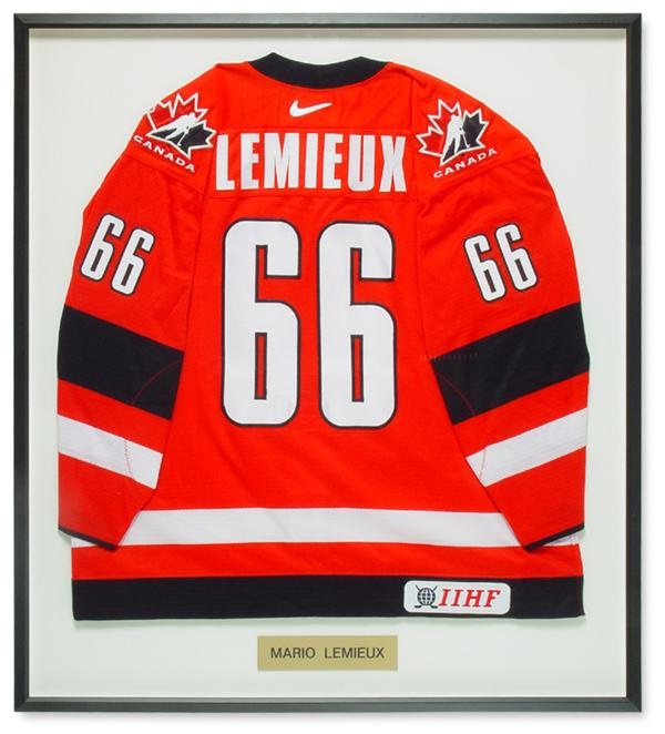 - Mario Lemieux 2002 Olympics Team Canada Game Worn Jersey