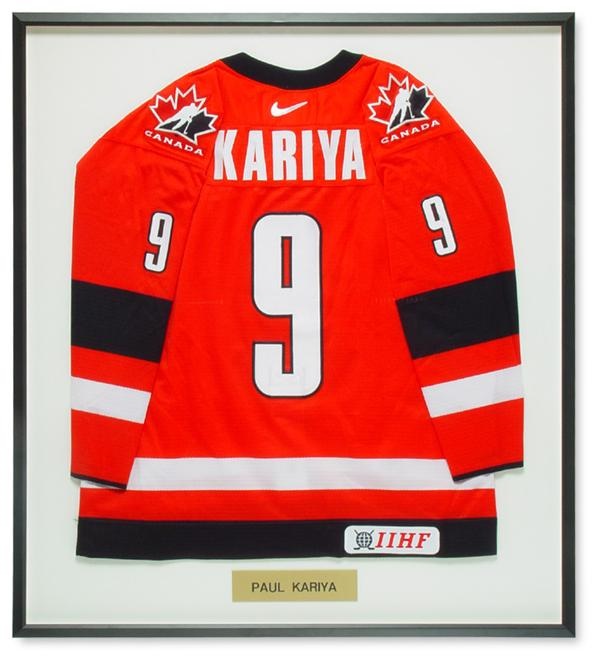 Gold Medal Glory - Paul Kariya 2002 Olympics Team Canada Game Worn Jersey