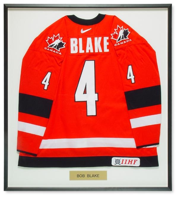 Rob Blake 2002 Olympics Team Canada Game Worn Jersey