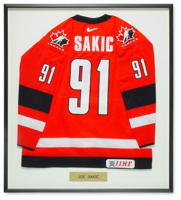 Joe Sakic 2002 Olympics Team Canada Game Worn Jersey