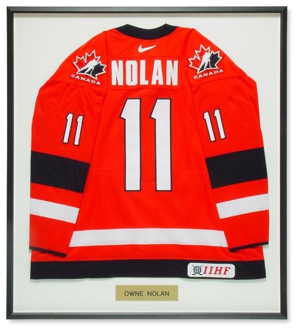Owen Nolan 2002 Olympics Team Canada Game Worn Jersey