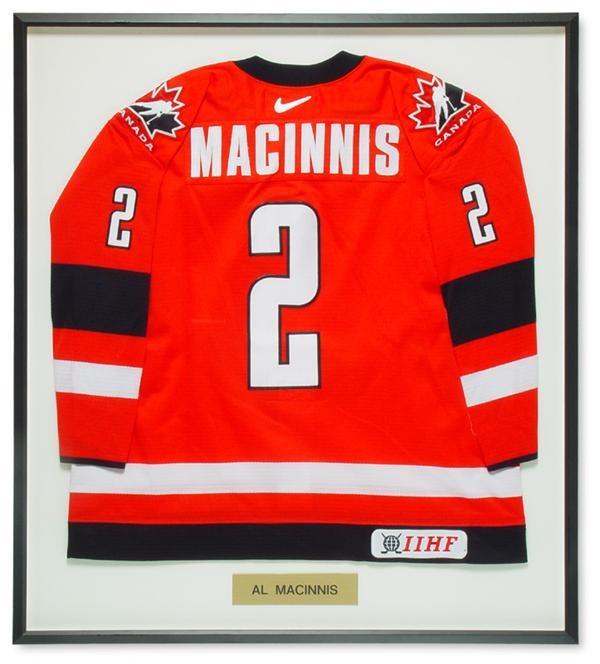 Gold Medal Glory - Al MacInnis 2002 Olympics Team Canada Game Worn Jersey