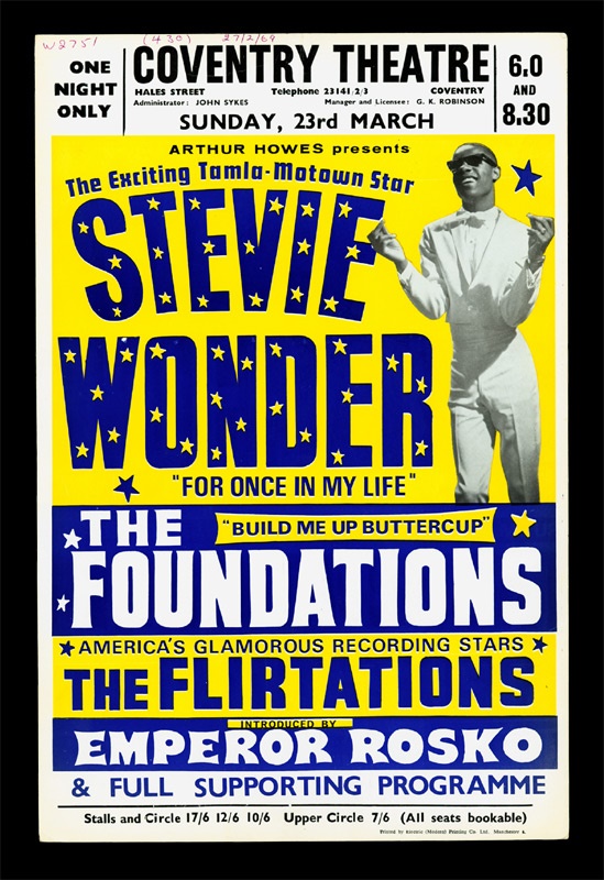 Stevie Wonder Concert Handbill (10"x15")