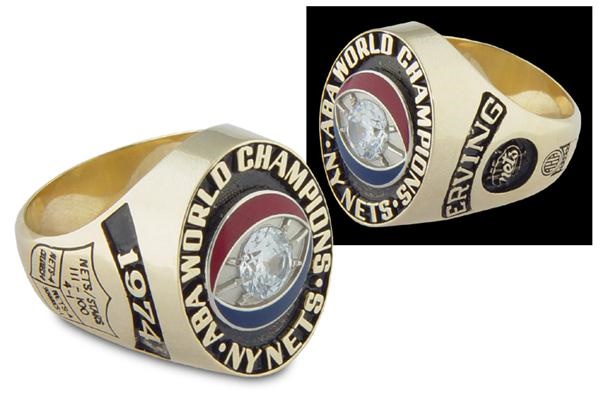 - Julius Erving 1974 New York Nets Championship Ring