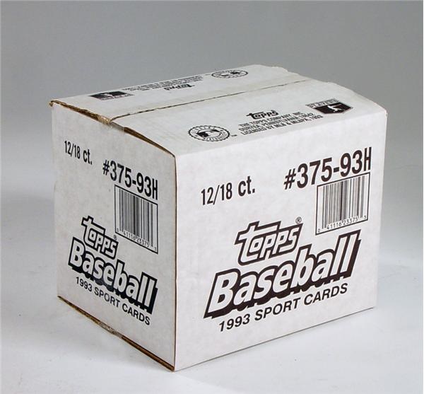 - 1993 Topps Finest Baseball Unopened Wax Case