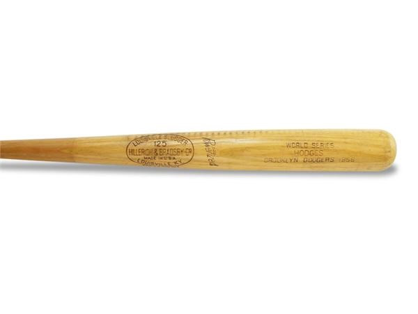 Dodgers - 1956 Gil Hodges World Series Game Used Bat (35”)