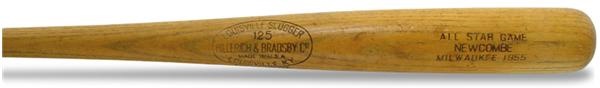 Dodgers - 1955 Don Newcombe All-Star Game Used Bat (35")