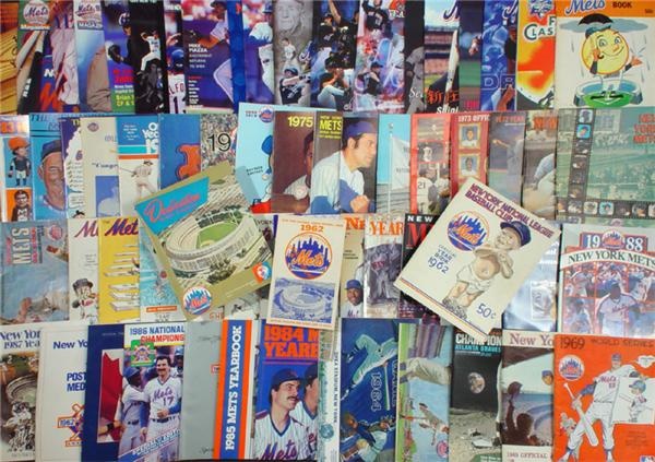 Complete Run of Mets Yearbooks, World Series & Playoff Programs  (67)