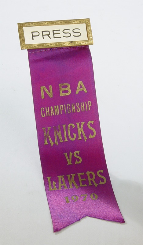 - 1970 New York Knicks World Championship Press Badge