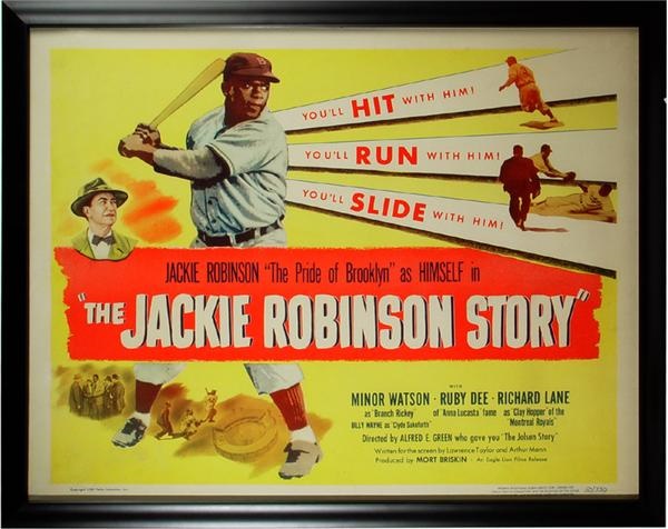 - Jackie Robinson Story Half Sheet Movie Poster (22x28”)