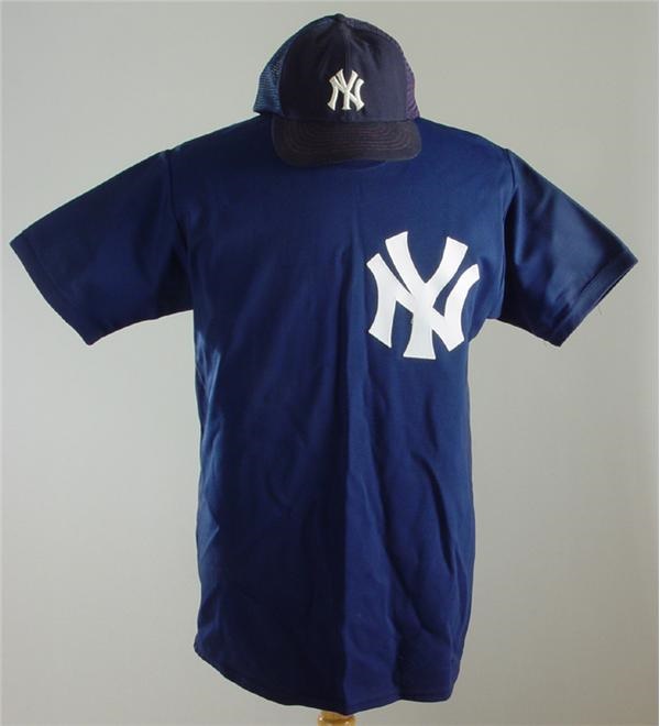 NY Yankees, Giants & Mets - Don Mattingly Batting Practice Jersey & Spring Training Worn Hat