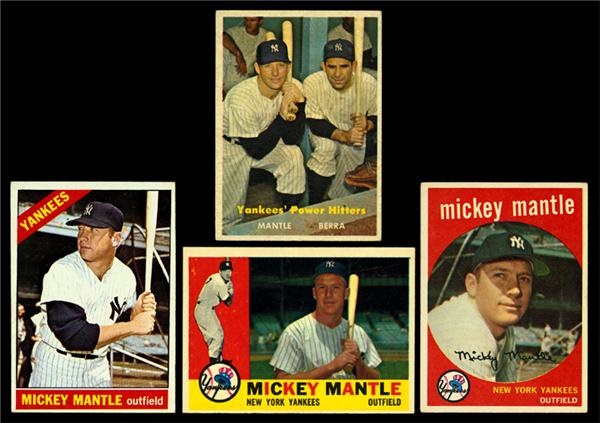 - 1957-1966 Mickey Mantle Topps Collection (17)