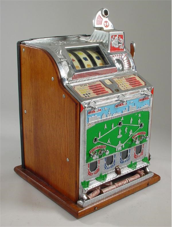 Ernie Davis - 1920s Mills Baseball Slot Machine