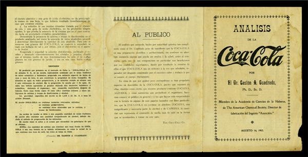 - 1907 Coca Cola “Cocaine” Pamphlet