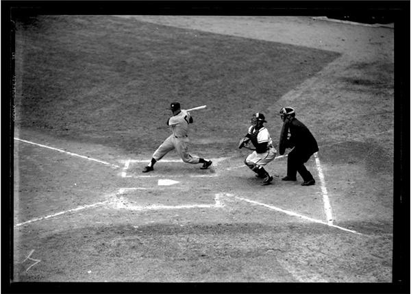 The Gene Schoor Collection - 1953 Mickey Mantle Strikes Out Original Negative