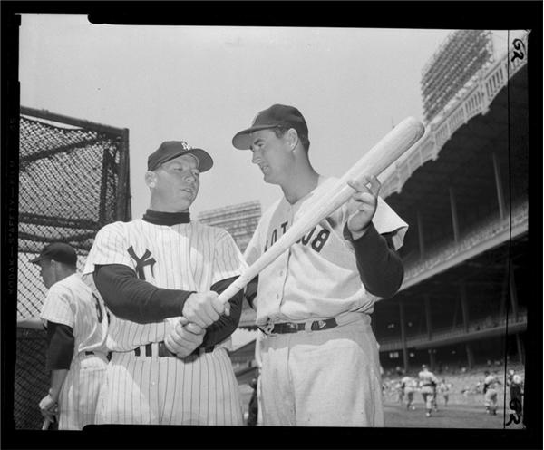 The Gene Schoor Collection - 1956 Mickey Mantle & Ted Williams Original Negative