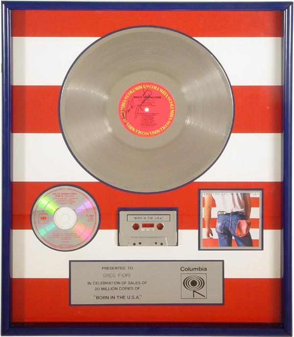 - Born in the USA Multi Platinum Record Award