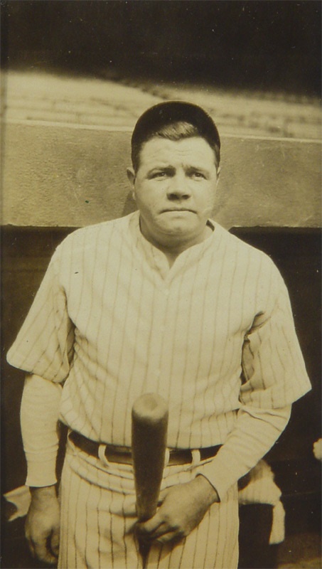 Babe Ruth - Babe Ruth Phallic Bat Photograph